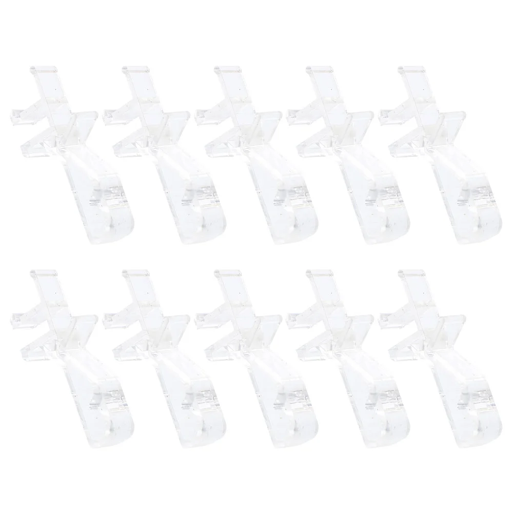 10 Pcs Curtain Clip Valance Clips for Blinds Vertical Repair Retainer Curtains Securing