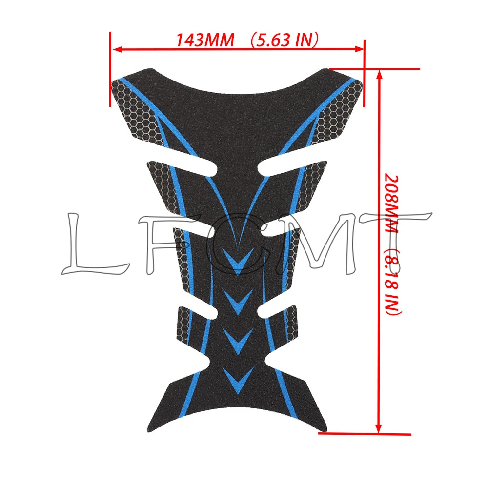 Motorcycle Tank Pad Protector Decals Gas Fuel Tankpad Sticker Fit for Kawasaki Yamaha FZ-1 FZ6 YZF R1 R6 Suzuki GSXR Honda CBR