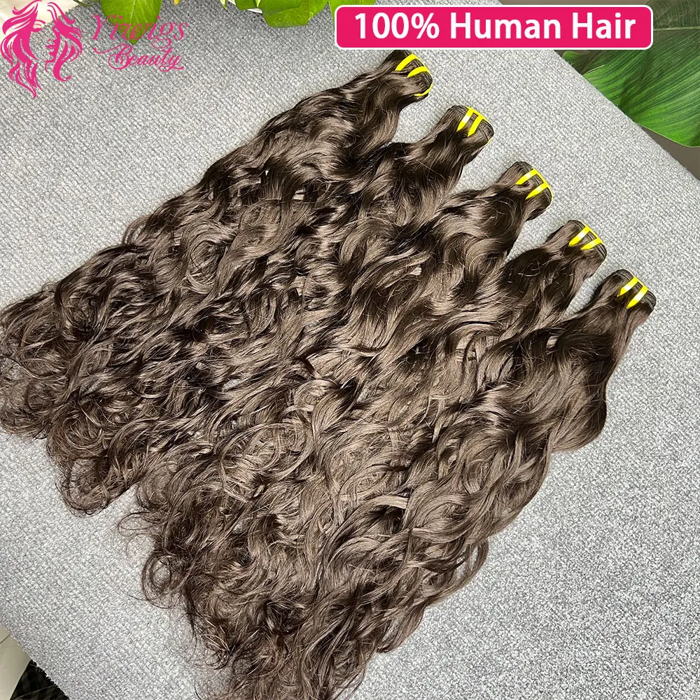 حزم شعر بشري مموج طبيعي 1/3/4 حزم شعر مموج طبيعي خام 100% عروض حزم مموجة طبيعية غير معالجة #6