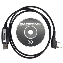 Quansheng UVK5 UVK6 UV5RPlus Original Baofeng Radio USB Programming Cable With Driver CD For UV-5R BF-888S UV-82 Walkie Talkie