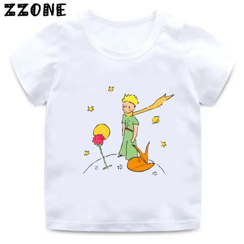 

Little Prince Art Printing Funny Kids T-Shirt Cartoon Baby Boys T shirt Summer Short Sleeve Children Tops Girls Clothes,HKP5449