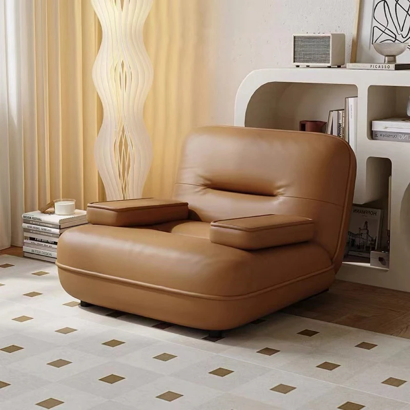 Lazy Wind Black Single Beetle Sofa Leather Art Double Sofa
