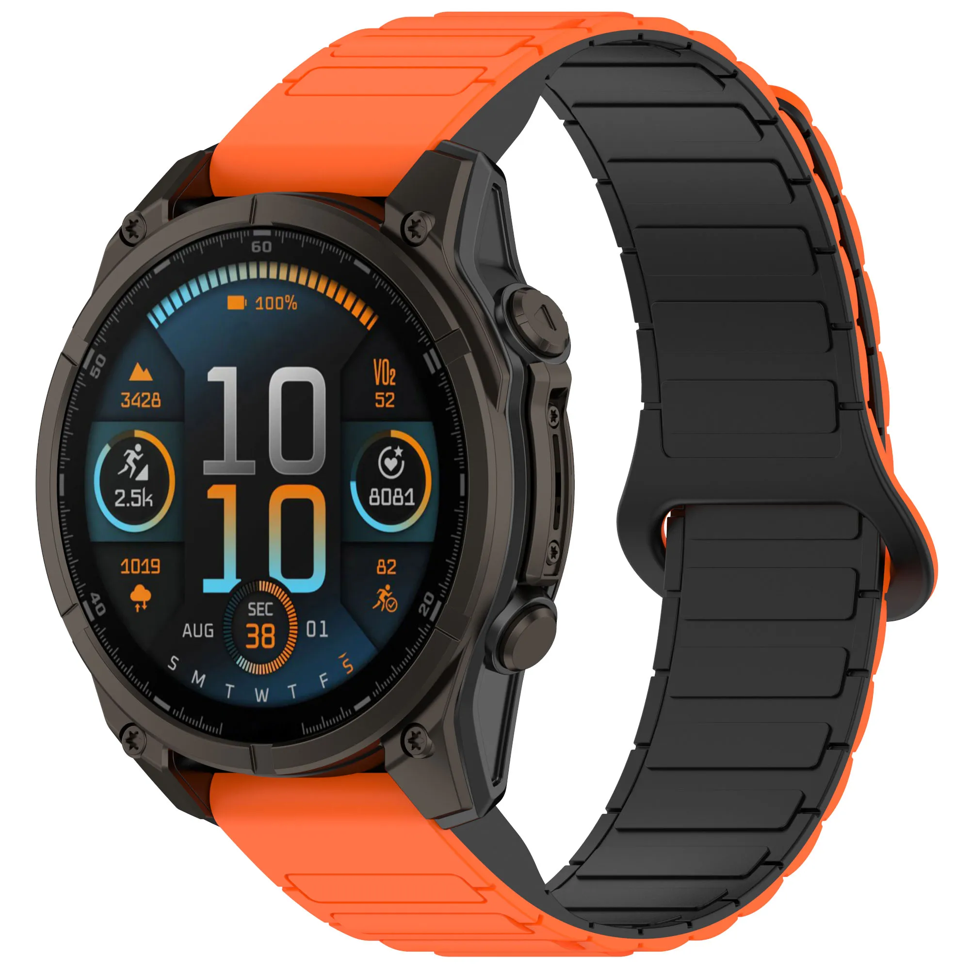 QuickFit 26 20 22 mm Magnetband für Garmin Fenix 8 47 mm 51 mm 43 mm 7X 7 7S 6 6S 6X 5S 5 5X 965 955 Silikon-Link-Armband – Detail 11