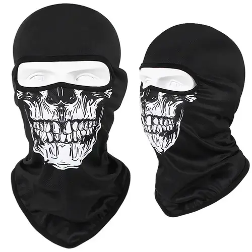 3D Skull Mask Balaclava Cap Breathable Motorcycle Riding Full Face Scarf Outdoor Men Head Cover Cycling Headgear Neck Gaiter Hat - Image 27