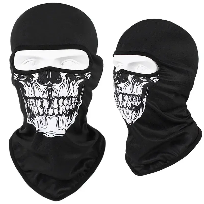 3D Skull Mask Balaclava Cap Breathable Motorcycle Riding Full Face Scarf Outdoor Men Head Cover Cycling Headgear Neck Gaiter Hat - Image 27