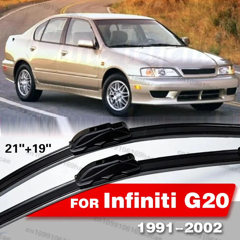 Car LHD Front Wiper Blades For Infiniti G20 1991 - 2002 Windshield Windscreen Front Window Rain Brush 21