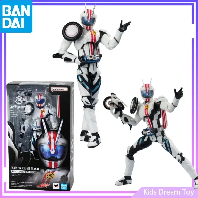 

Bandai in Stock Original S.H.Figuarts KAMEN RIDER MACH HEISEI GENERATIONS EDITION Anime Action Figures Toys Collectible Model