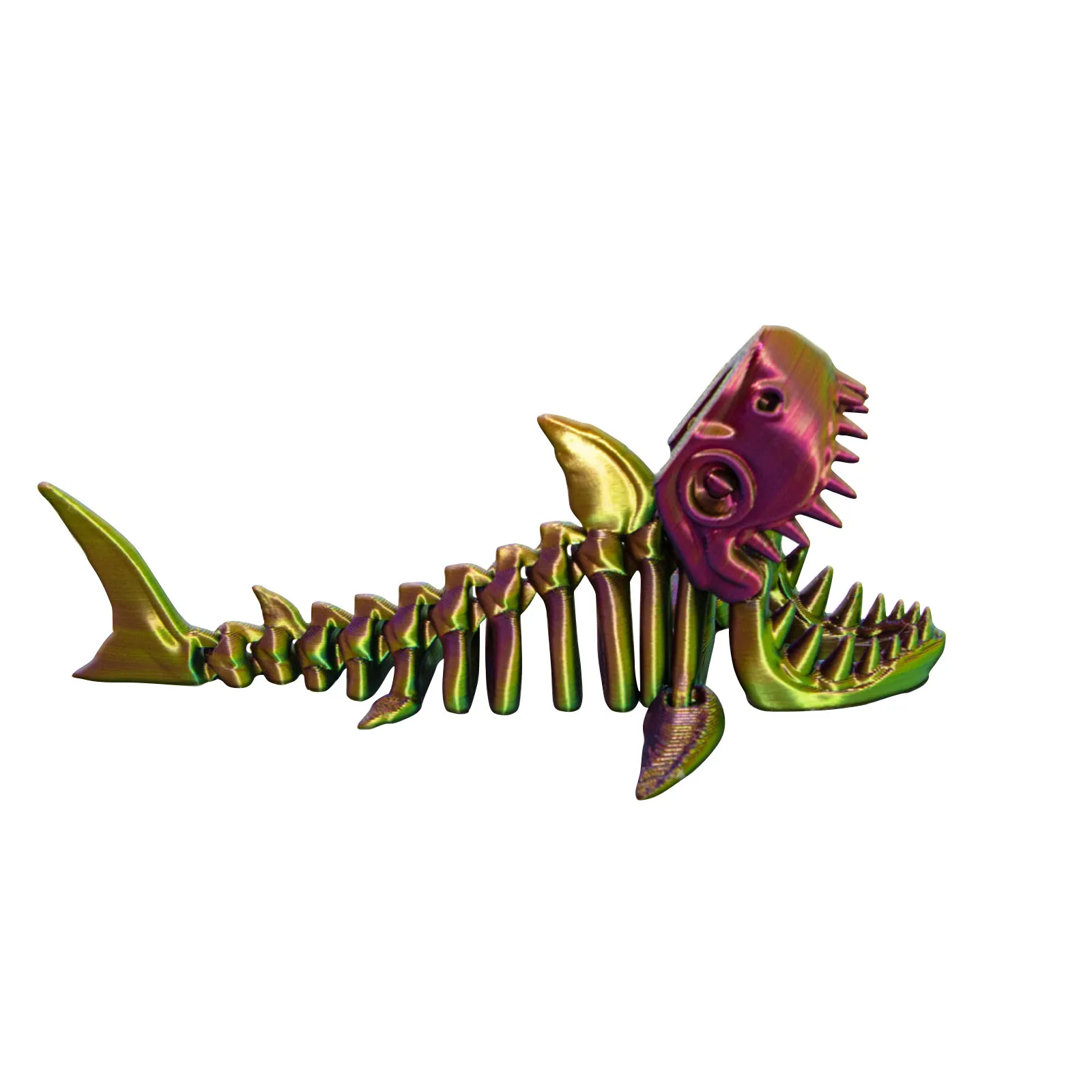 3D Printed Sharks Skeleton Multi-color & Gradient Model Figurine Offices Decoration christmas supplies suministros navideños