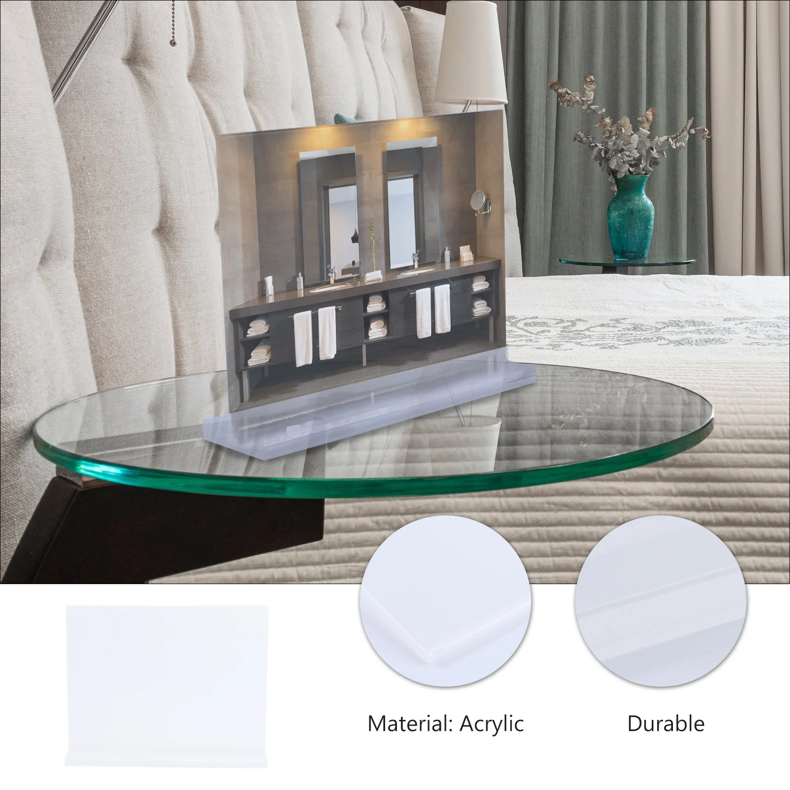 1Pcs Transparent Acrylic Sign Holder Durable Price Display for Shops Retail Easy Insertion No Additional Support