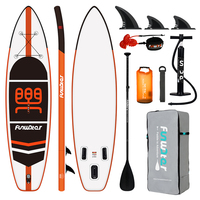 Funwater 11 'Inflatable Stand Up Paddle Board 335cm SUP Surfboard Complete Set for Yoga Fishing Touring Water Sports