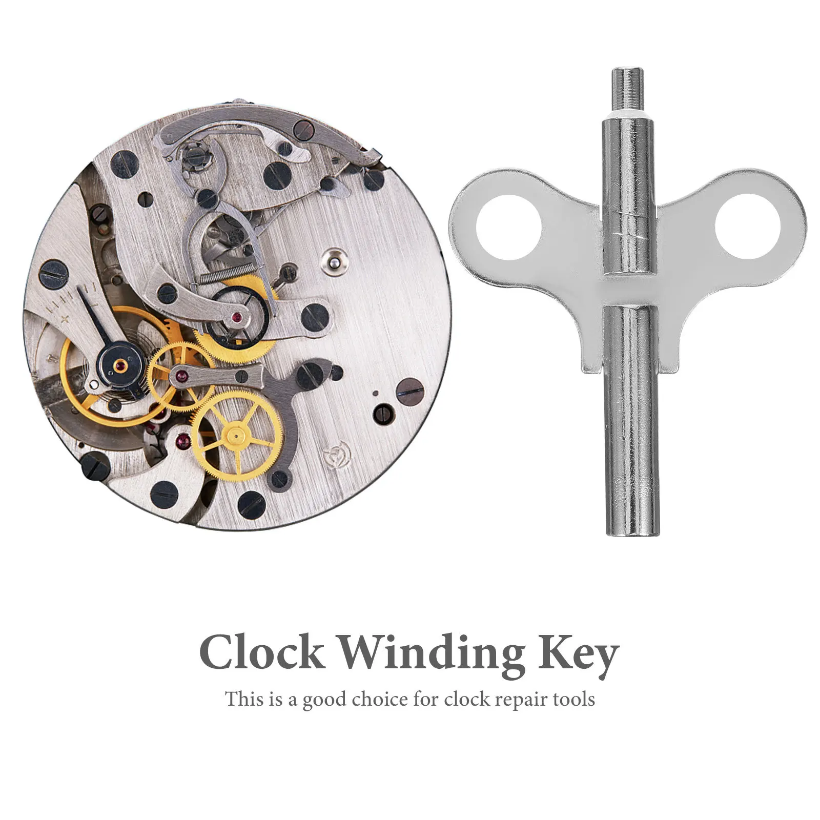 

2pcs Steel Keys Metal Winding Key Replacements For Repair Kit Steel Clock Repair Keys Accessories Wall Clock Parts Tool