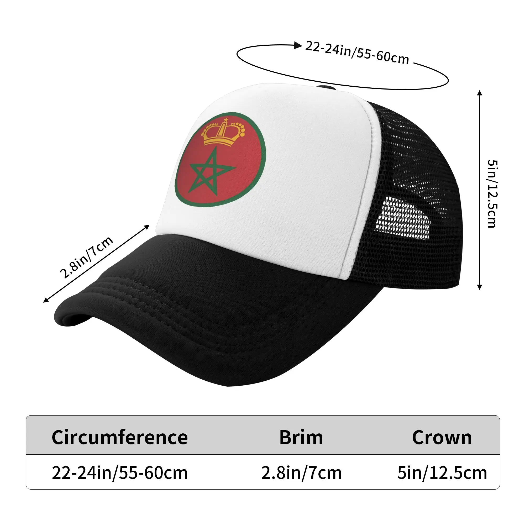 Summer Sun Hats Roundel Of The Royal Moroccan Air Force  Baseball Cap  Streetwear Trucker Hat Spring Female Male Baseball Caps