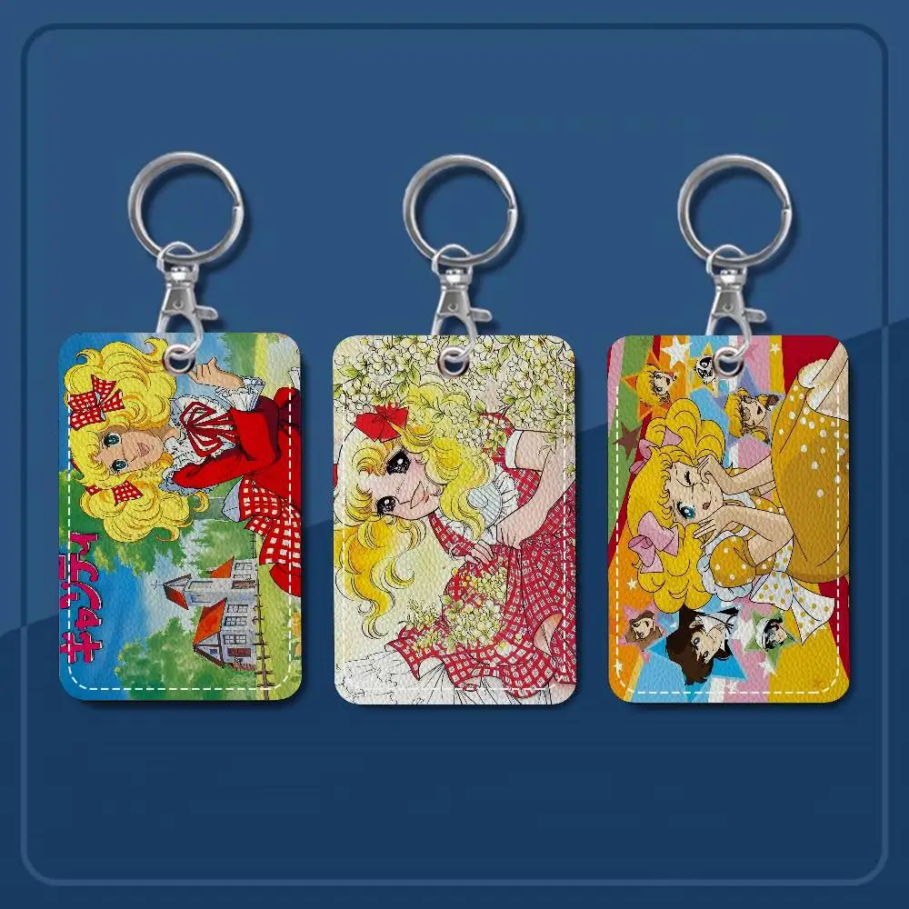 حامل بطاقات مطبوع شخصي كاندي كاندي للسيدات مناسب لحامل بطاقات باب الفتيات وسلسلة مفاتيح حامل شارة نسائية #2