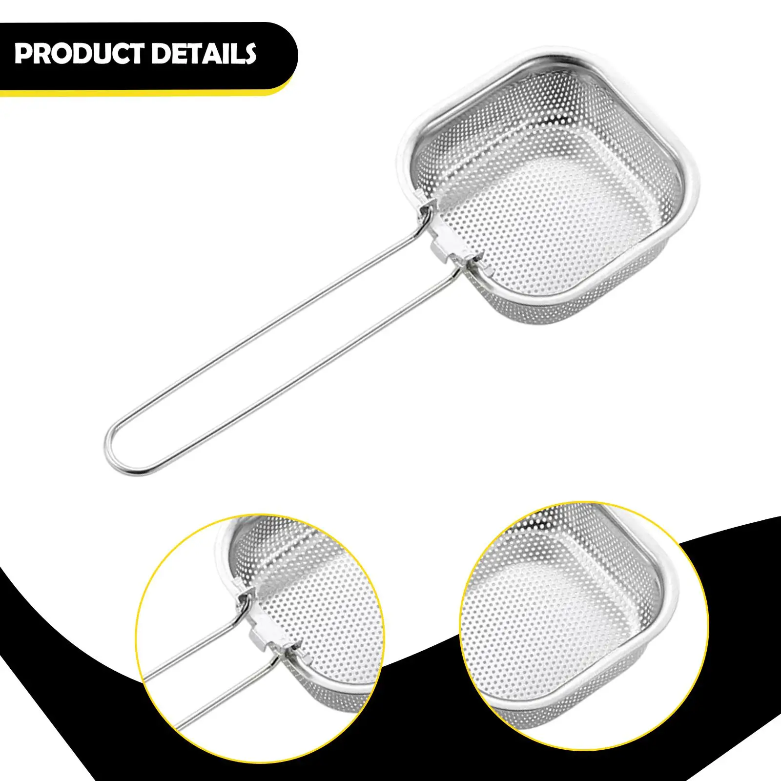 Spaghetti Strainer Pasta Basket Blanching Versatile Fine Mesh Hot Pot Colander for Picking Meatballs Vegetable Dumplings