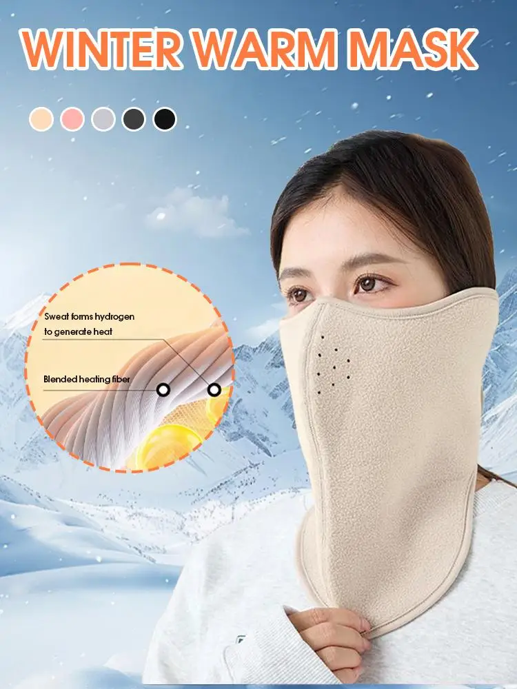 AliExpress Winter Windproof Face Mask Thermal Breathable Half Mask for Skiing Motorcycle Cycling Outdoor Sports