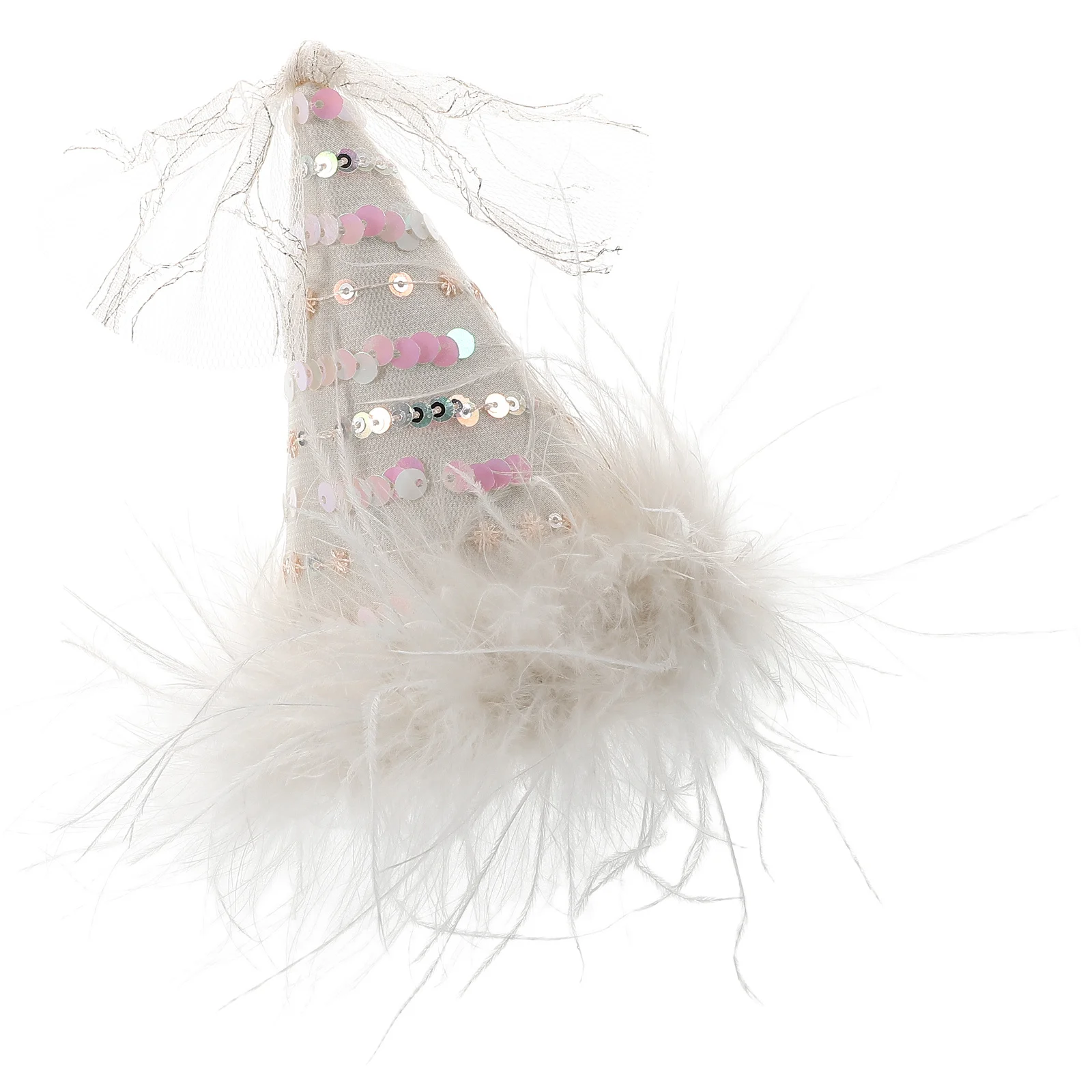 

Birthday Cone Hat Hair Clip Little Cute Glitter Hair Party Dance Carnival Costume Barrette Accessory Hat Clip