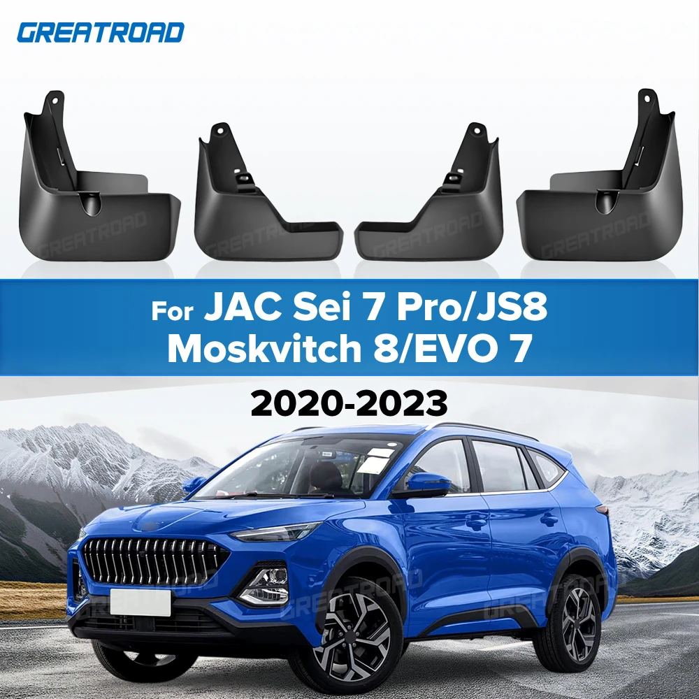 

For JAC Sei 7 Pro/JS8/Moskvitch 8/EVO 7 2020 2021 2022 2023 Fender Mudflaps Splash Guards Mudguards Mud Flaps car Accessories