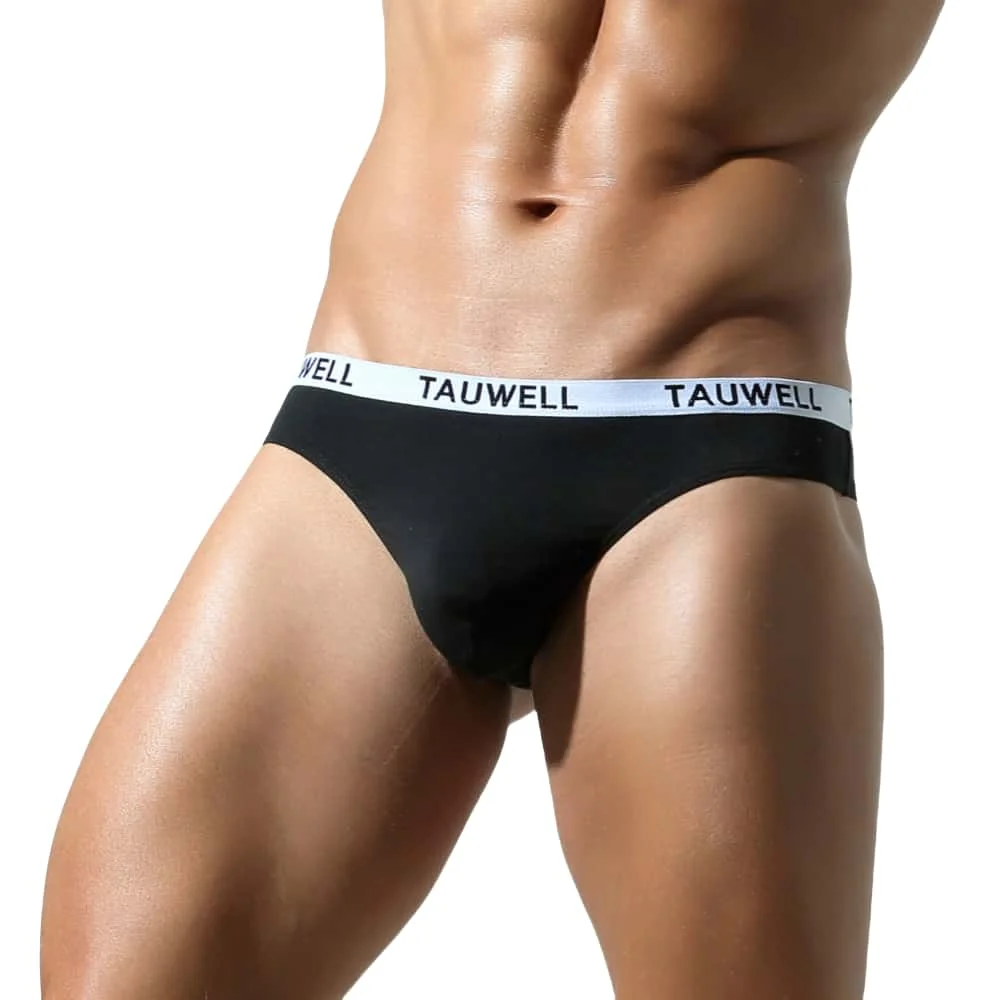 

TAUWELL Men's Sexy T Back Thong Cotton Underwear Men Panties Breathable Sweat-absorbent Briefs For Man