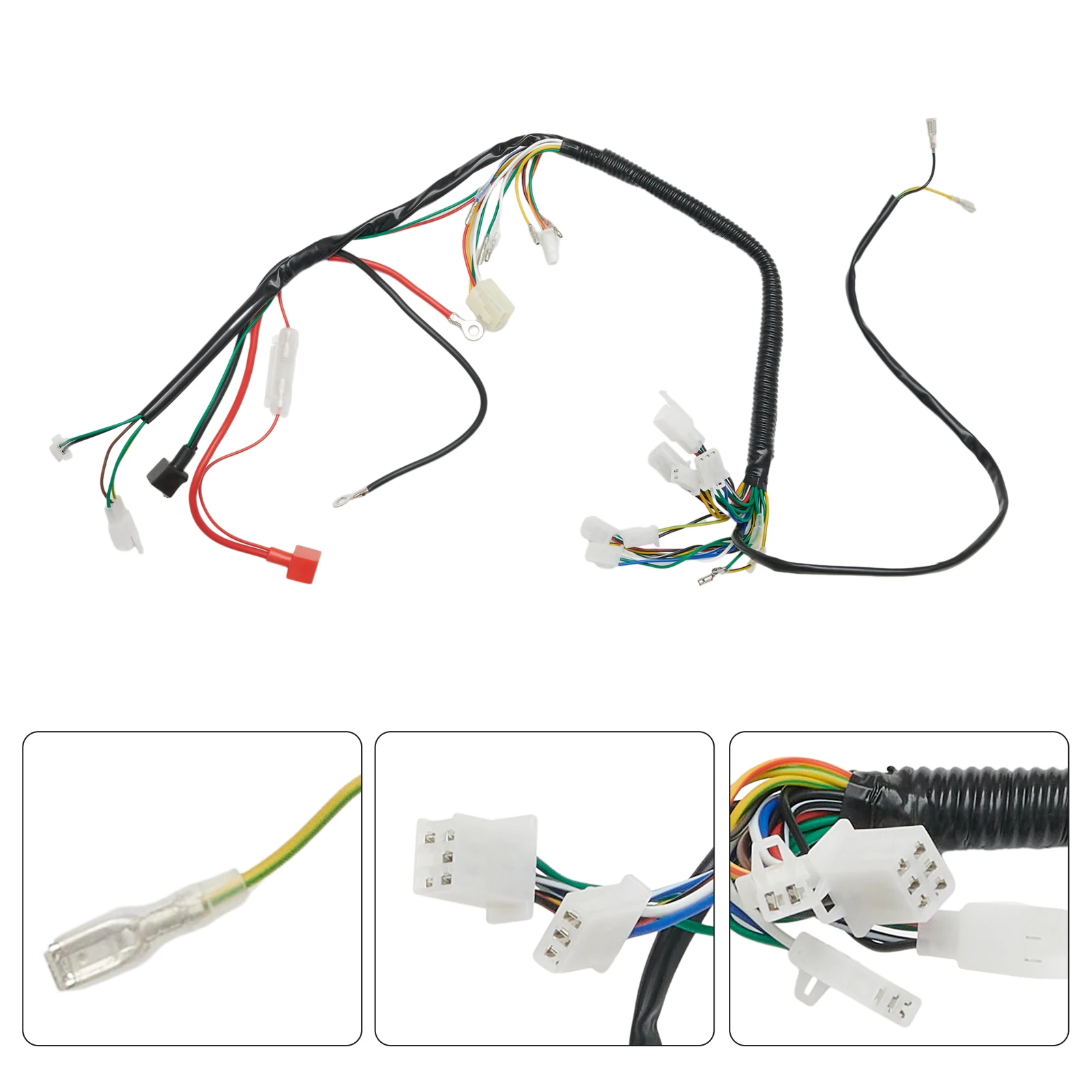 Quad Wire Harness Heavy Duty Wiring Harness for Chinese ATV UTV Quad 4 Wheeler 50/70/90/110cc/125cc Superior Performance