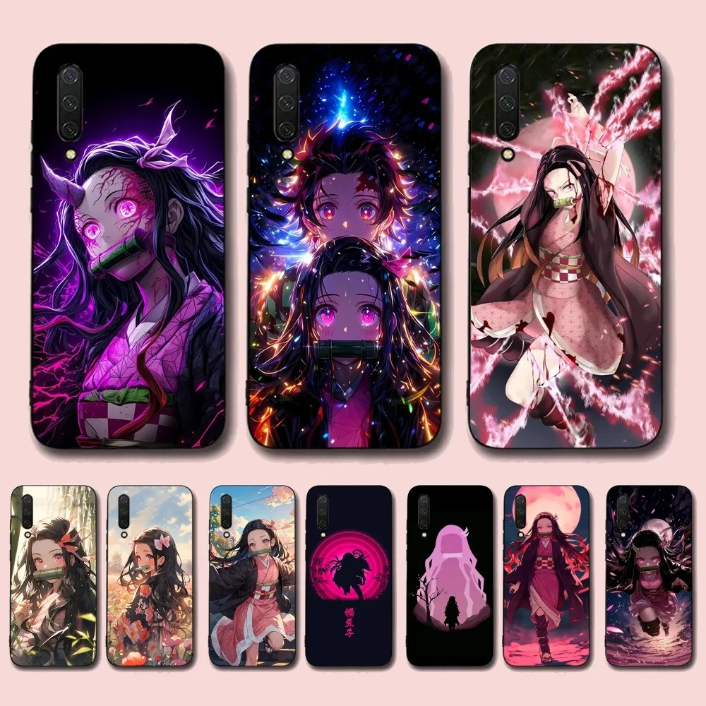 D-Demon S-Slayer K-Kamado N-Nezuko Phone Case For Xiaomi Mi 5X 8 9 10 11 12 Lite Pro 10T PocoX3pro PocoM3 Note 10 Pro Lite