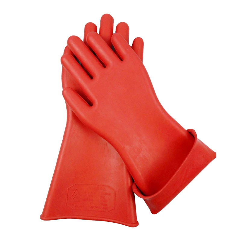 1 Pair Anti-electricity Protect Professional 12kv High Voltage Electrical Insulating Gloves Rubber Electrician Safety Glove