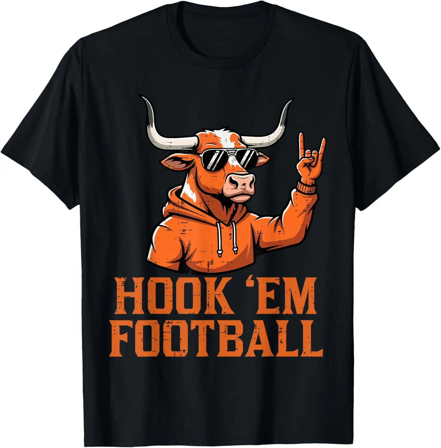 Bull Cow Sunglasses Girls Boys Youth Teen Kids Men Women T-Shirt Halloween Loose-Fit Pure Cotton Short-Sleeve Top – Stylish, Breathable, Plus-Size – Christmas Gift