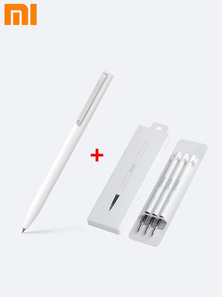 Oryginalny długopis Xiaomi Mijia Sign Pen MI Pen 9,5 mm, długopis do podpisów, wkład PREMEC Smooth Switzerland, tusz MiKuni Japan (czarny/niebieski), najlepszy prezent. — zdjęcie produktu 7