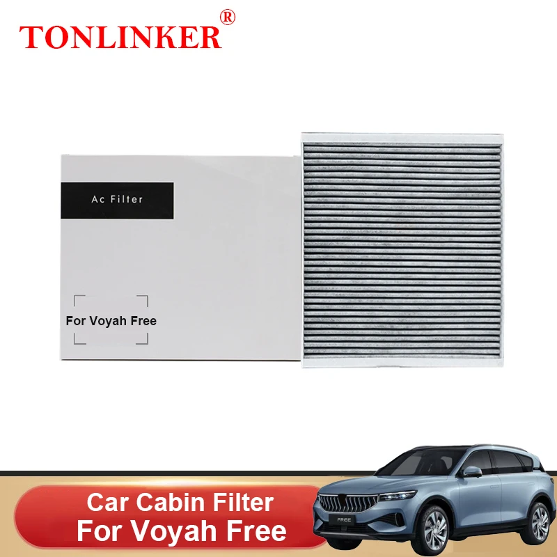 TONLINKER Car Cabin Filter For Voyah Free 88kWh106kWh 1.5L 2021 2022 2023 Activated Carbon AC Filter PM2.5 95% Car Accessories