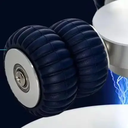360 Degree Rotating Roller Massage Multi Function  Device 5 Handles Body Slimming Machine Adjustable Intensity White