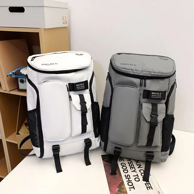 السفر في الهواء الطلق المشي لمسافات طويلة التخييم على ظهره مضارب تنس الريشة على ظهره مع أحذية جيب الصالة الرياضية حقيبة اللياقة حقيبة تدريب الكلية