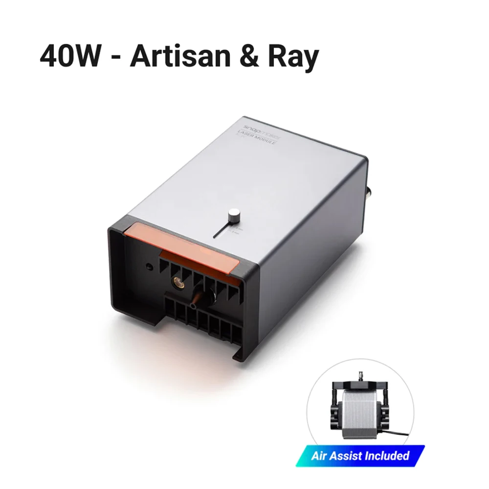 New Design Snapmaker 20W & 40W Laser Module with Air Assist for Snapmaker Ray Artisan