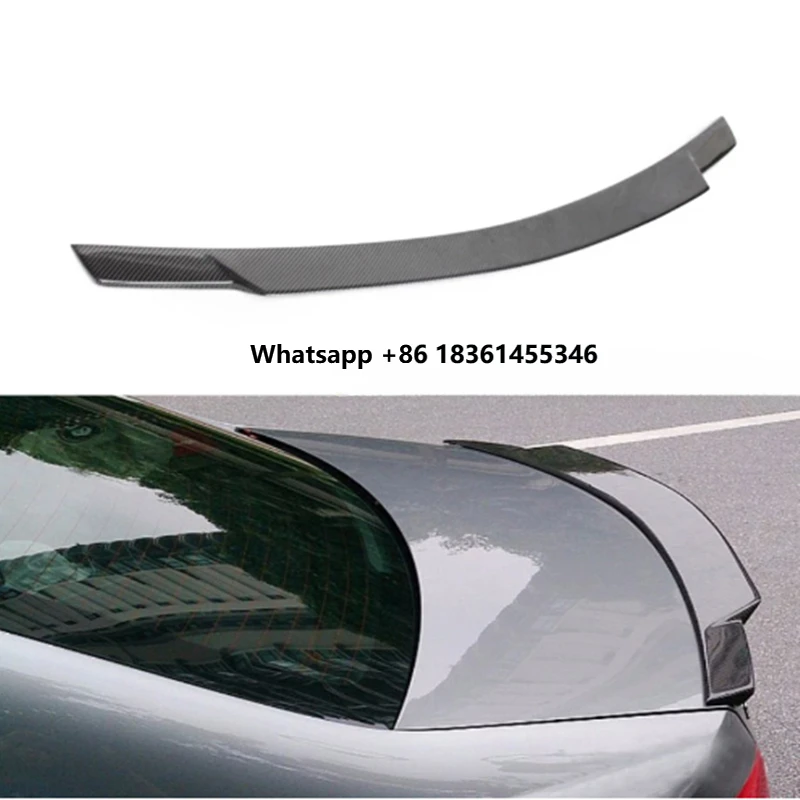 

For C Class W204 4-Door 2007-2013 C74 Style Carbon Fiber Trunk Spoiler Ducktail Lip Wings