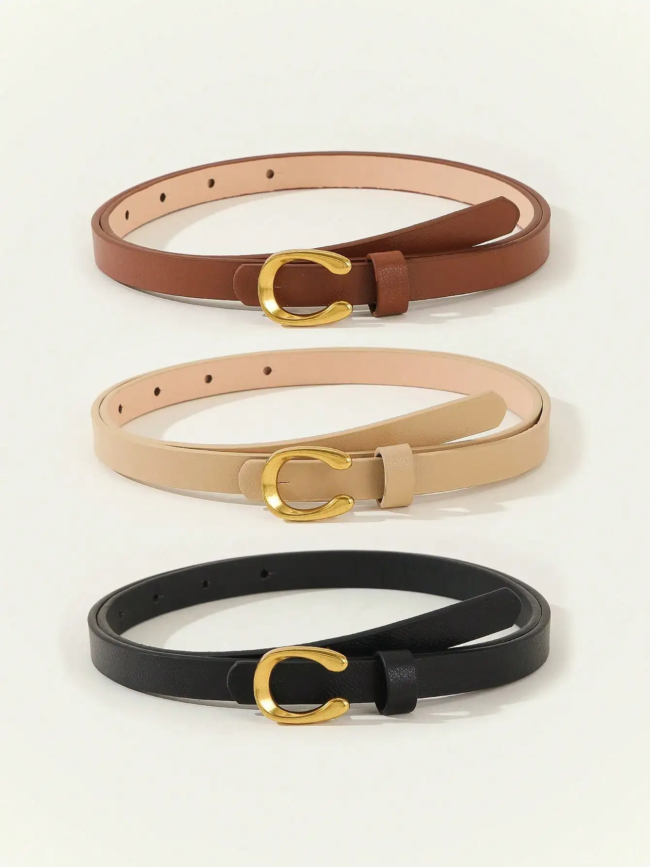 1 قطعة/3 قطعة مجموعة أحزمة ضيقة للسيدات بطبعة الفهد على شكل حرف U - متعددة الاستخدامات للعارضة/العمل/التاريخ/الحفلة، لجميع المواسم