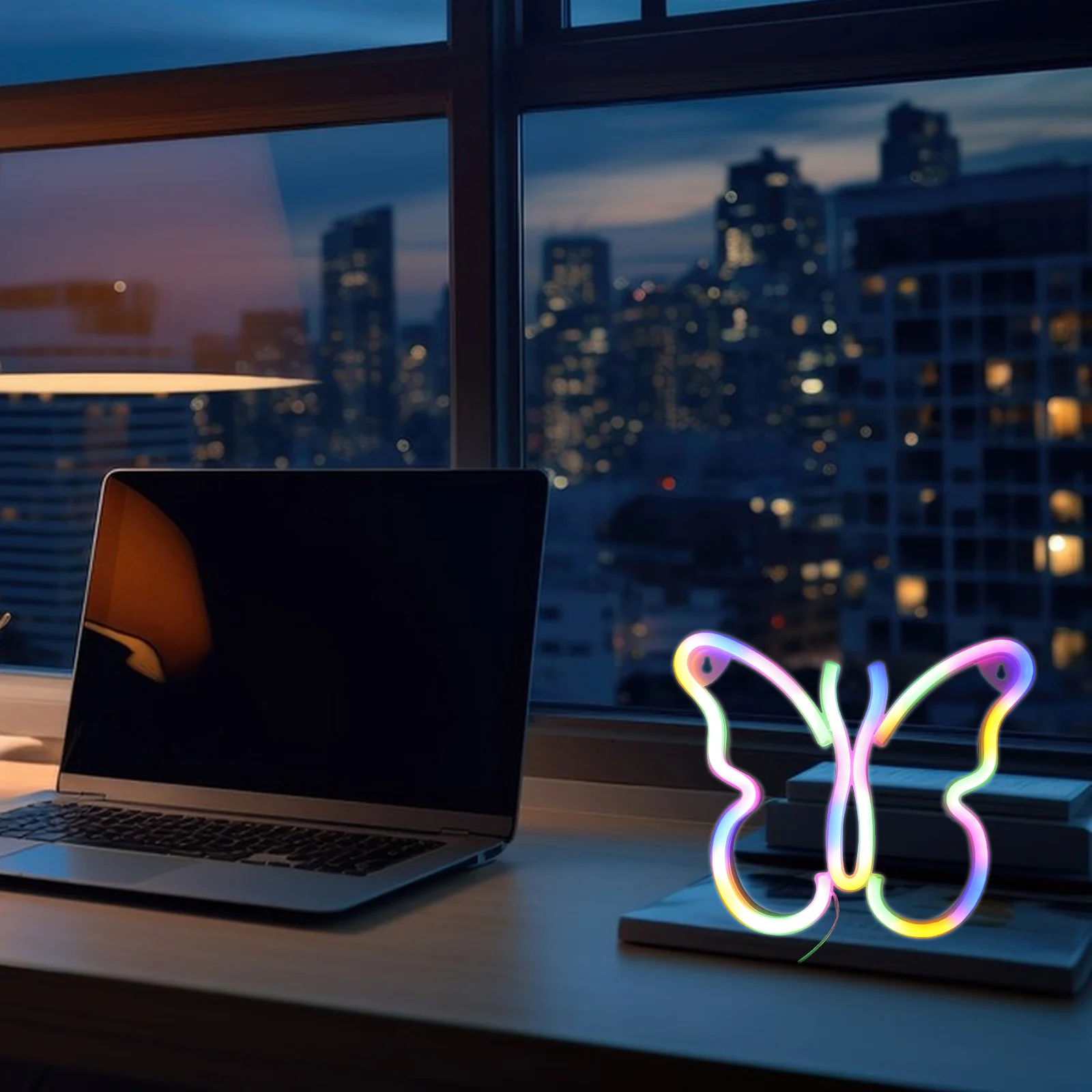 

Large White Color Bedroom Butterfly Light Decor Small Led Butterfly Lights Night Lamp Neon Lamp Creative Design