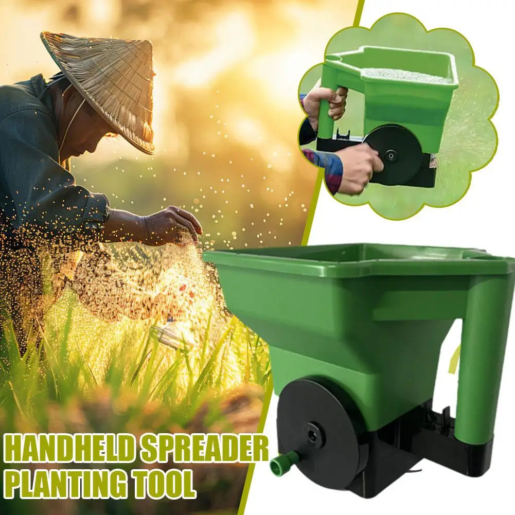 

Garden Handheld Seed Spreader Reusable Hand Tool Ease Of Holding Portable Planter Tool Spreaders For Lawns F8w8