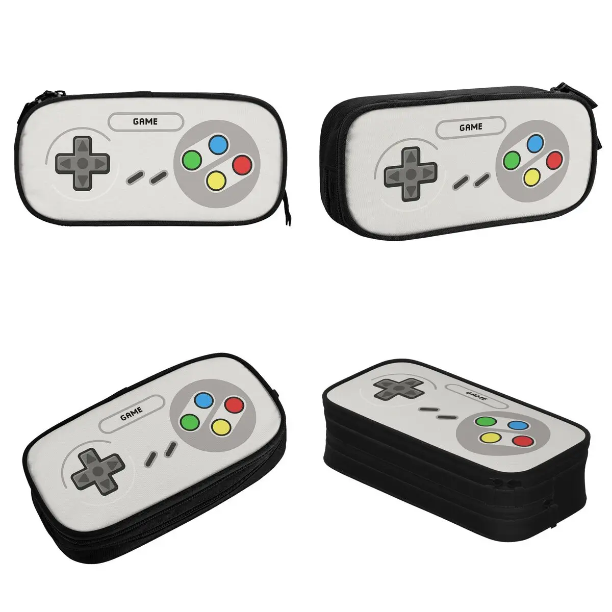 Video Game Player Gaming Controller Pencil Cases Pen Box Bags Girl Boy Big Capacity Office Cosmetic Pencilcases