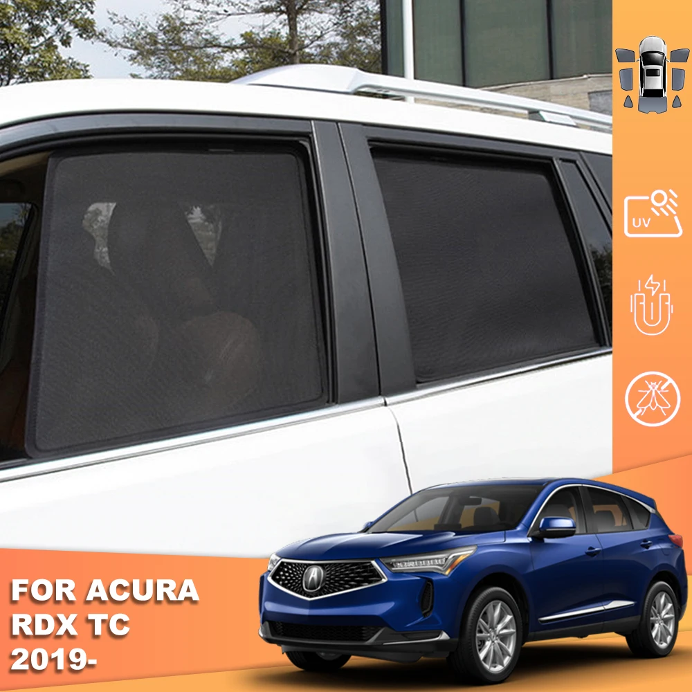 

For Acura RDX TC 2019-2024 Magnetic Car SunShade Shield Front Windshield Curtain Rear Side Baby Window Mesh Sun shade Visor