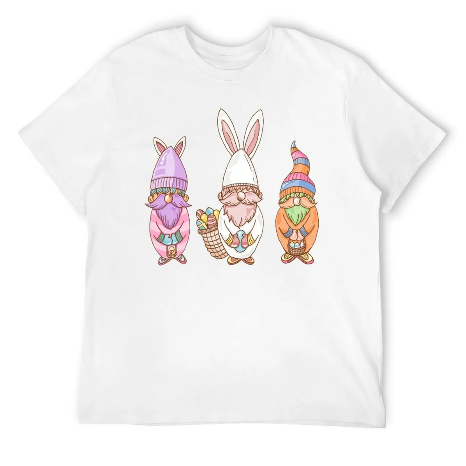 Gnome for The Easter Holiday Women's Crewneck T-shirt Motion Top Tee Unique Cool Leisure USA Size