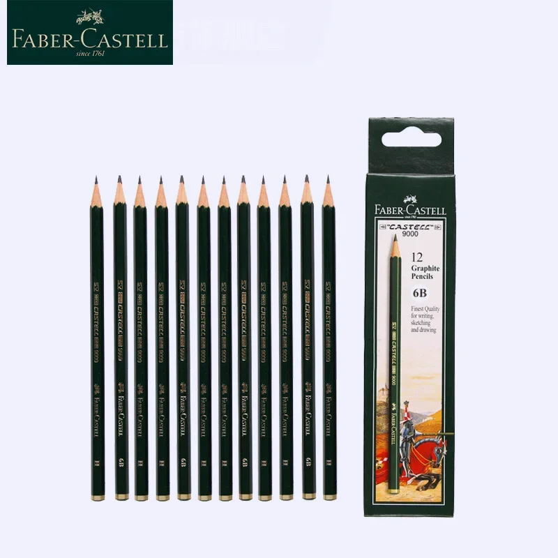 Faber-castell – ensemble de 9000 crayons en Graphite, pour l'école, pour dessin et croquis, 12/16 pièces