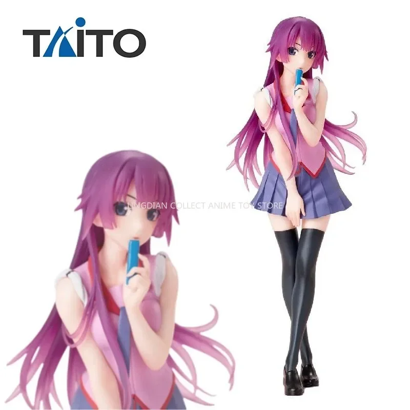 In Stock TAITO Original Zoku Owarimonogatari Senjougahara Hitagi Anime Collection  Model Ornament Kids Toy  Birthday Gift.