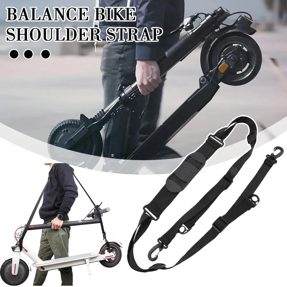 1pcs Multi-functional Balance Bike Shoulder Strap Adjustable Electric Carry Handle Portable Strap Scooter R1G0