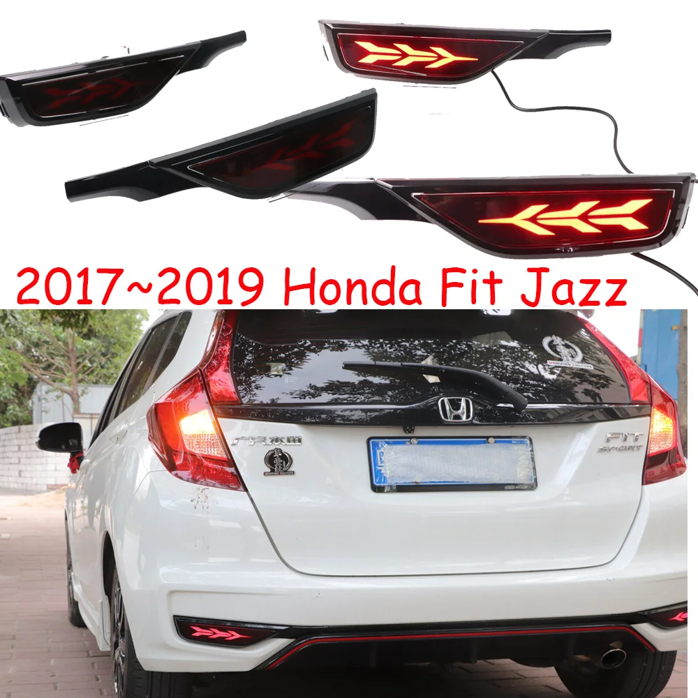 

1 комплект автомобильного стайлинга задних фонарей для Honda Jazz fit задний фонарь 2017 2018 2019 задний фонарь для Jazz Fit задний фонарь светодиодный