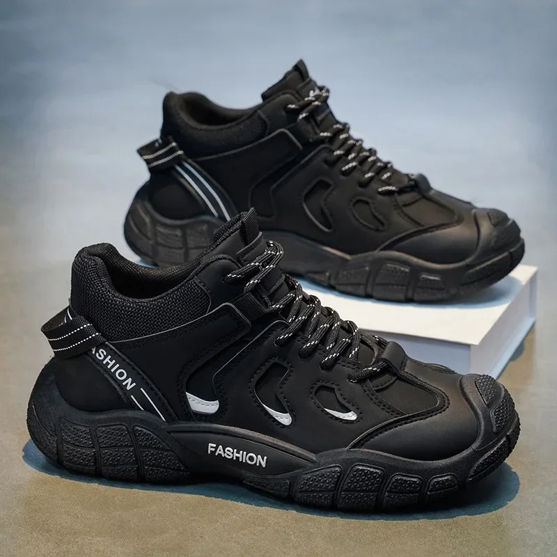 Men's Casual Sport Shoes Breathable Lightweight Outdoor Mesh Sneakers Black Athletic Jogging Walking Shoes Free Shipping view 4