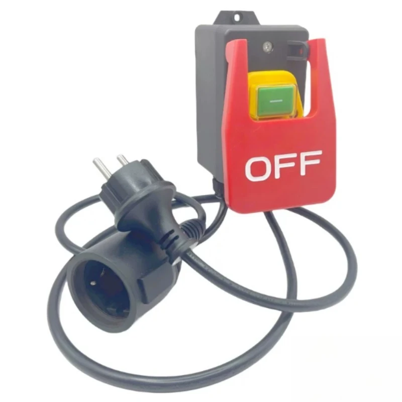 KJD17 Electromagnetic Switch 16A250V Warrior with Emergency Stop Gland Button YH02-A European Standard Belt Cable