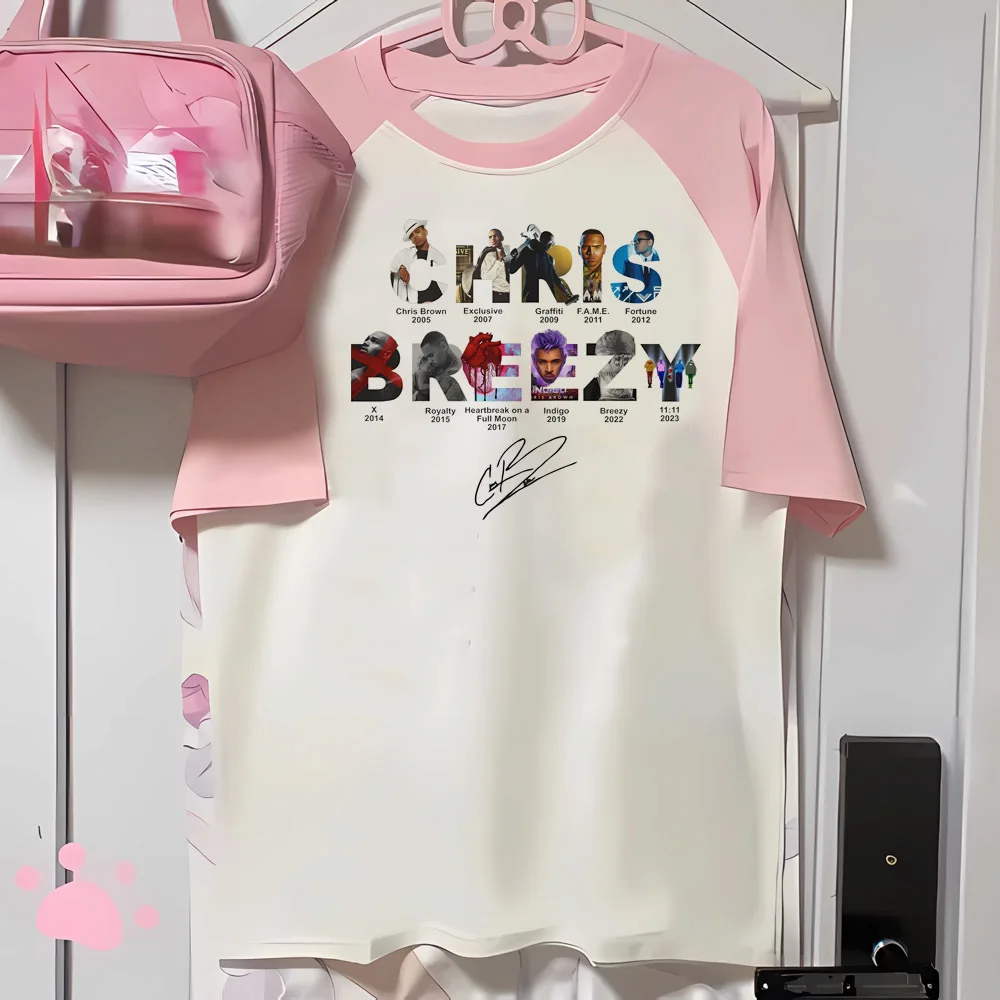 Chris Brown t shirt shoujo japan goth emo vintage funny t-shirt grunge scene  80s cutecore streetwear