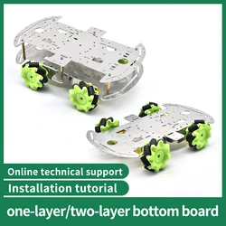 Keyestudio-インテリジェントアルミニウムカーシャックキット,4wd mecaum wheel,arduino用,重複した位置のモーター,シングルまたはダブル