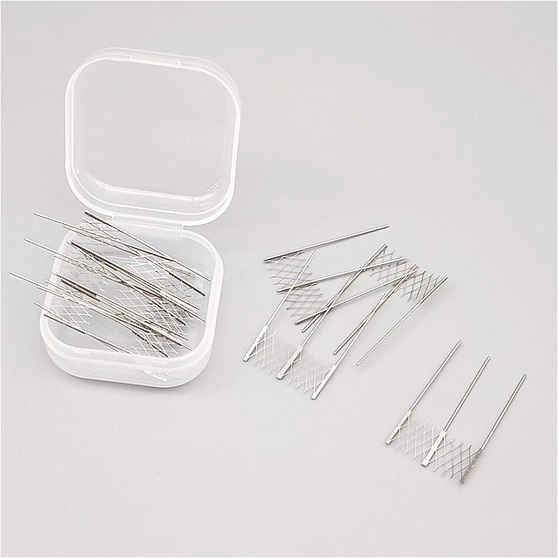 إعادة بناء لفائف شبكة المقاومة سلك التسخين 0.2/0.3/0.6/0.8/1.0ohm أداة إصلاح الملحقات 10 قطعة/صندوق #4