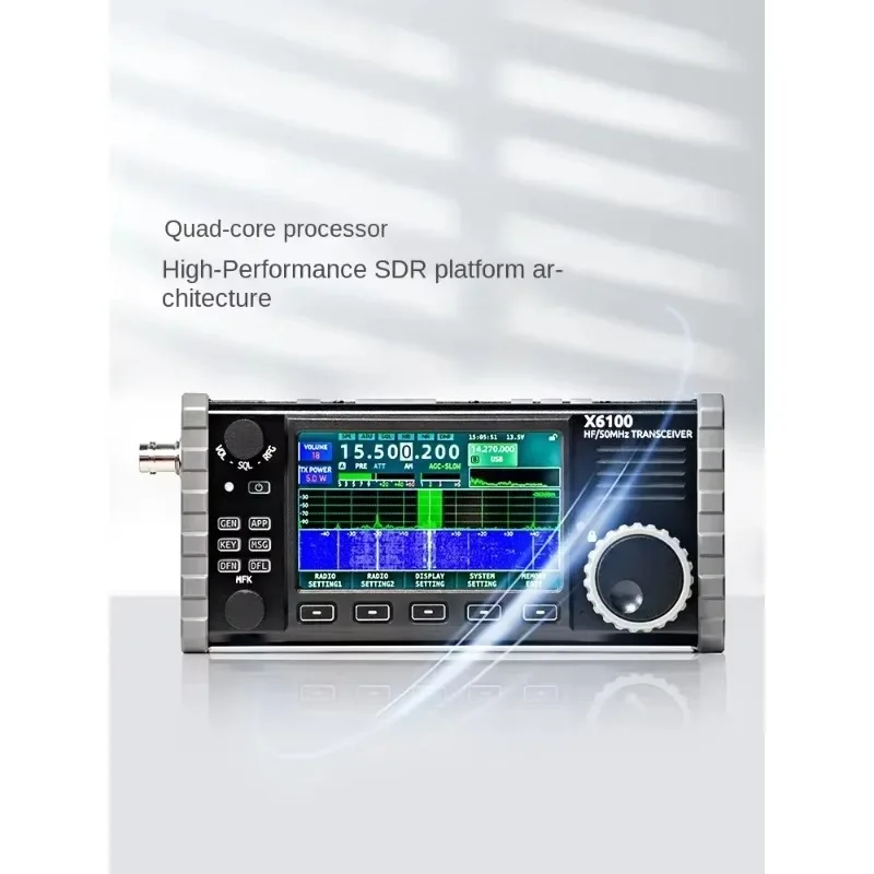 Xiegu X6100 Shortwave Radio Portable SDR Full Mode Transceiver Built-in Antenna Tuner HF/50MHz