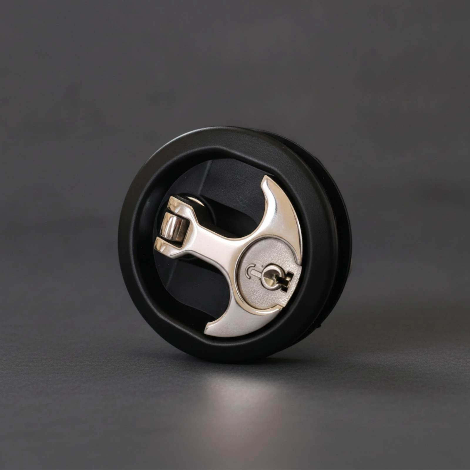 Recessed Deck Lock Marine Floor Lock with Key Hatch Latch Smooth Hardware Easy Installation for Boat Owners
