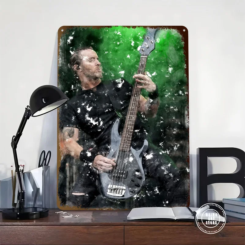 ALTER BRIDGE Brian Marshal Poster Retro 3D Printed Metal Signs Customized Wall Hanging Gift for House Gaming Room Decoration Man